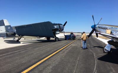 Bush Stearman and TBM Avenger Return Home